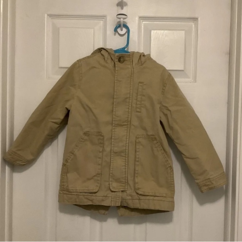 Zara Children’s‎ Size 4-5 Y Khaki Hooded Coat